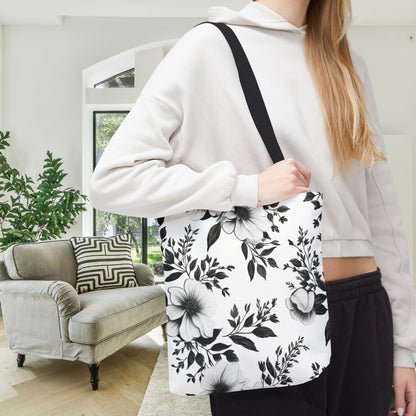 Garden Sketch Canvas Tote Bag