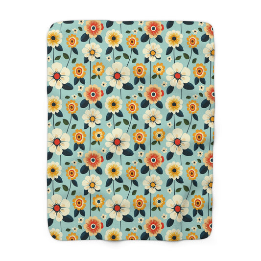 Joy Petals Sherpa Fleece Blanket