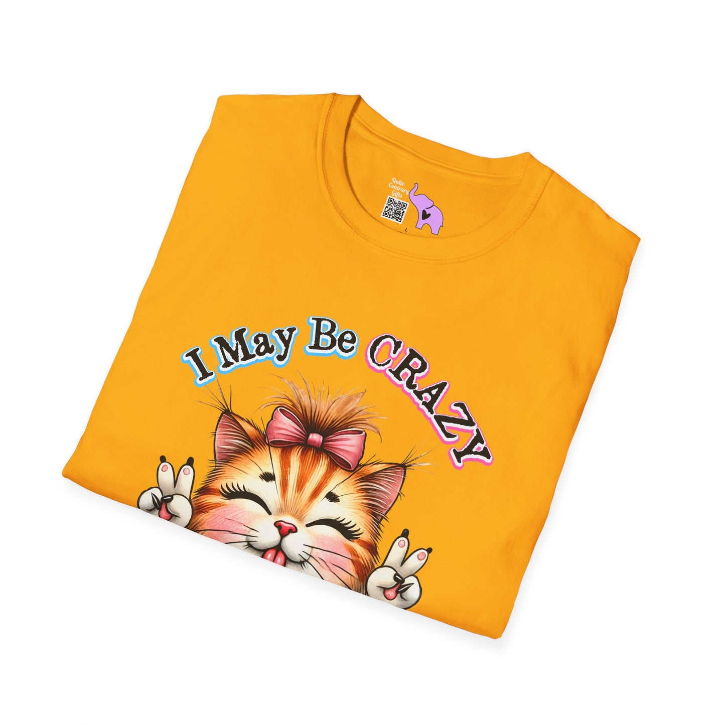 I May Be Crazy But Far Better Than Stupid Adult T-shirt