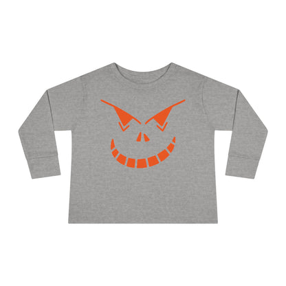 Spooky Jack-O-Lantern Toddler Long Sleeve Tee