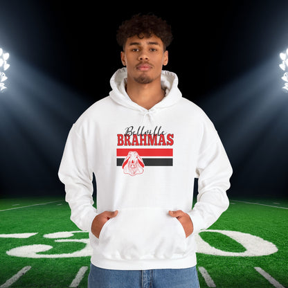 Ballville Brahmas w/Mascot & Stripes Adult Heavy Blend™ Hooded Sweatshirt