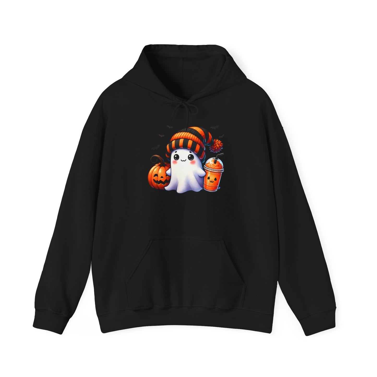 Cute Ghost and Pumpkins Heavy Blend™ Hooded Sweatshirt