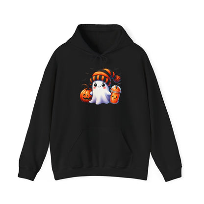 Cute Ghost and Pumpkins Heavy Blend™ Hooded Sweatshirt