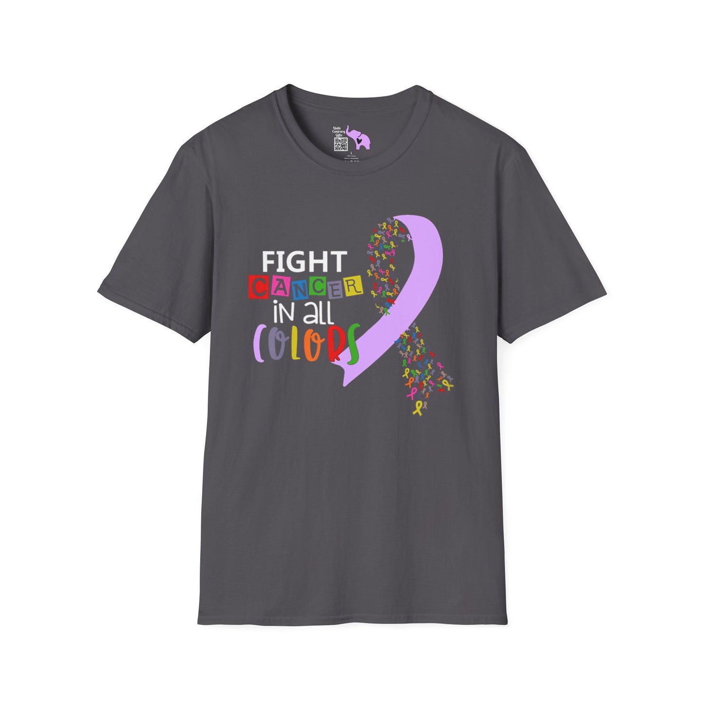 Fight Cancer in All Colors 14 Adult T-shirt