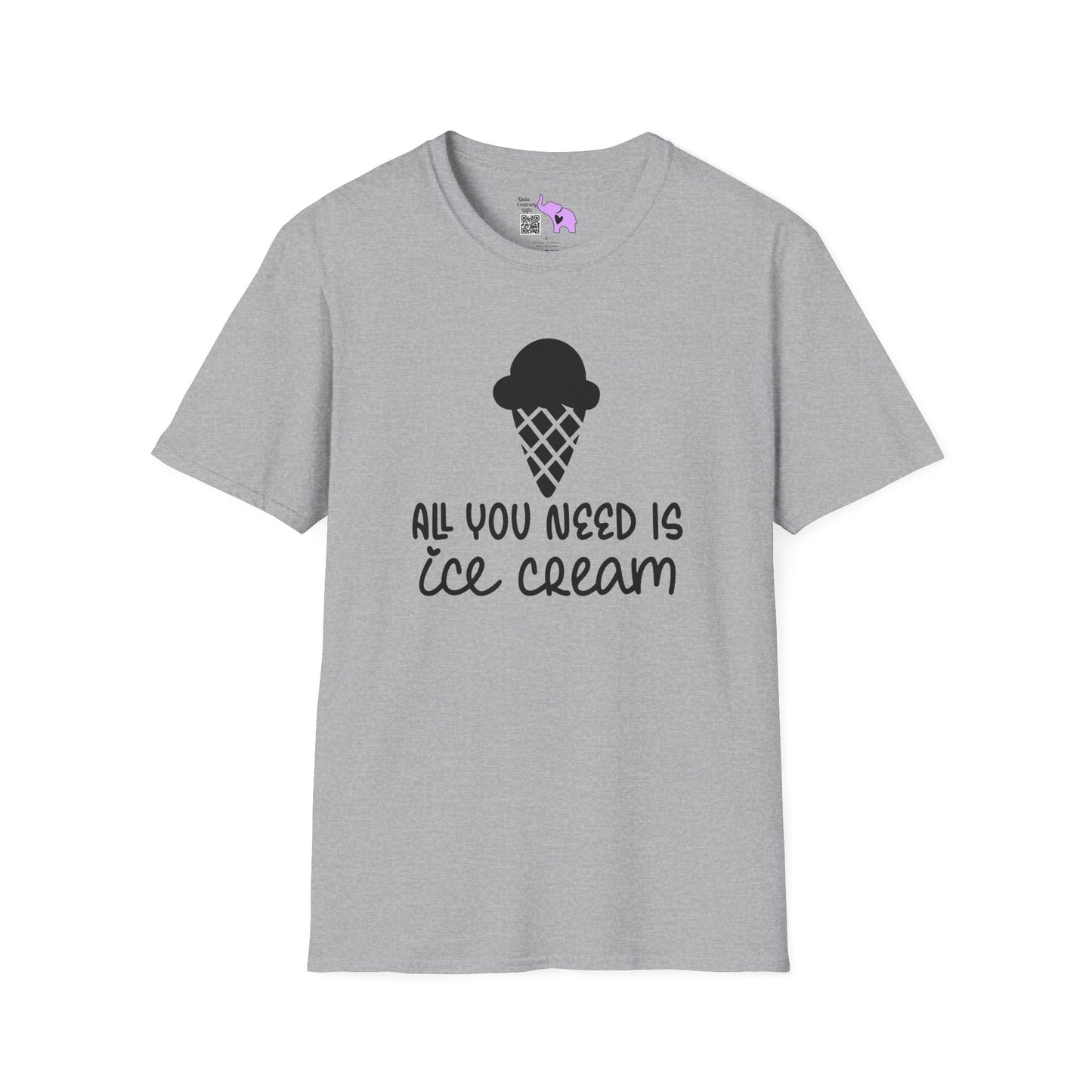 All You Need Is Ice Cream Adult T-shirt