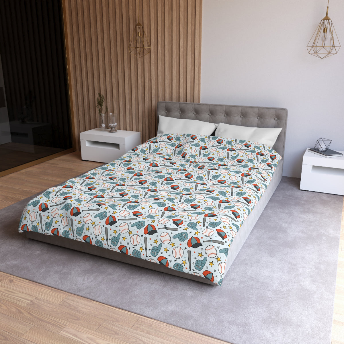 Home Run Heroes Microfiber Duvet Cover