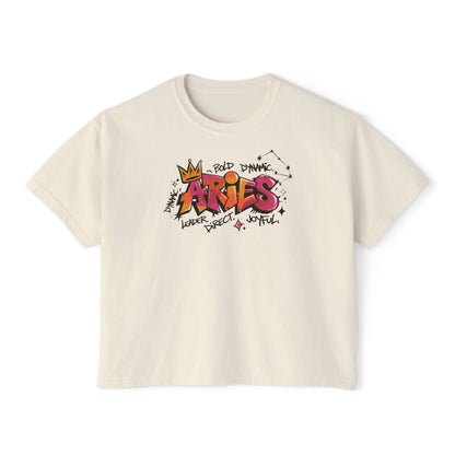 Aries Street Art Women's Boxy Tee