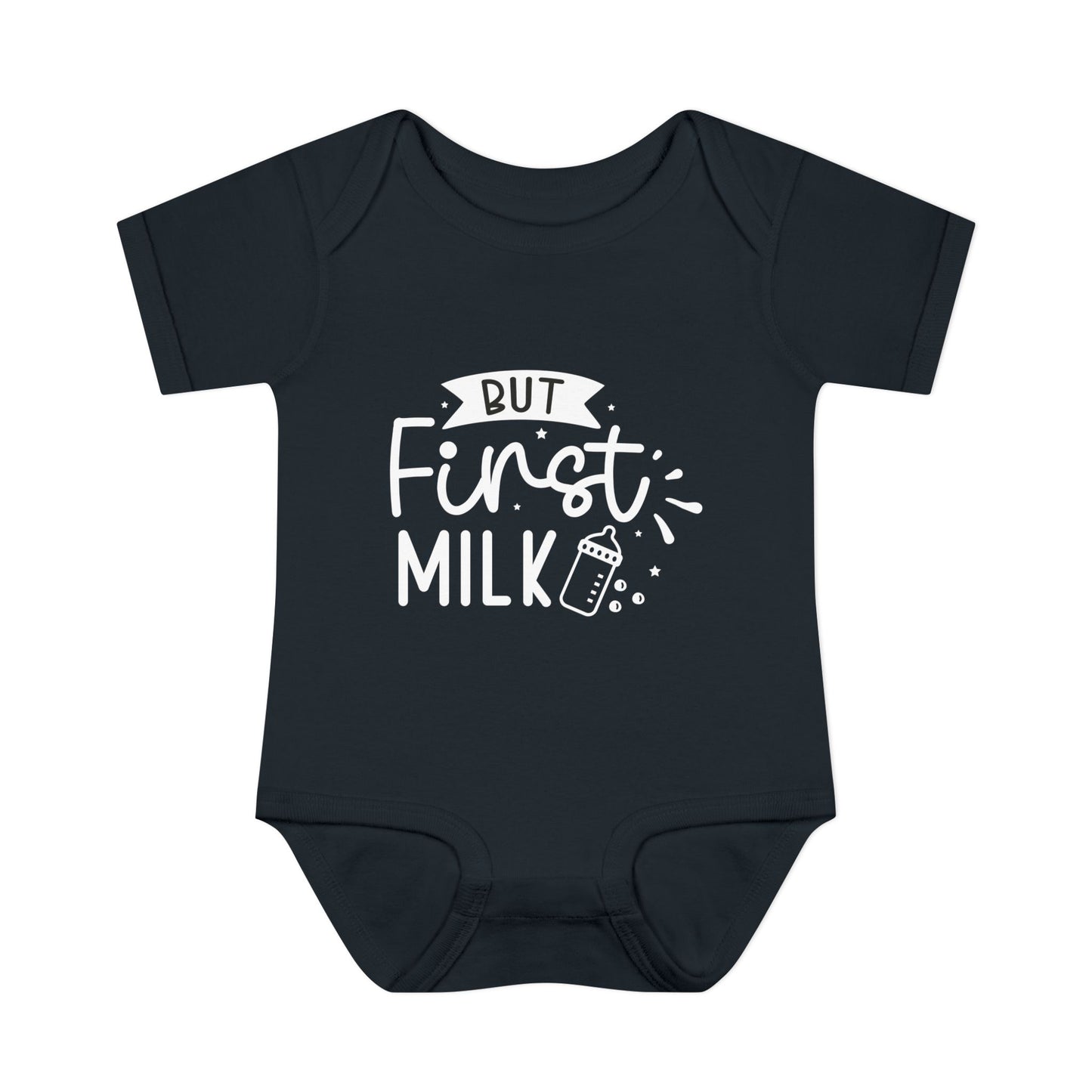 But First Milk Infant Baby Rib Bodysuit