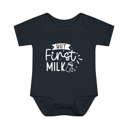 But First Milk Infant Baby Rib Bodysuit