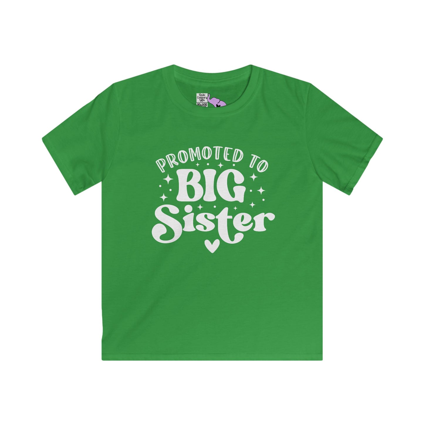 Promoted to Big Sister Youth Softstyle Tee