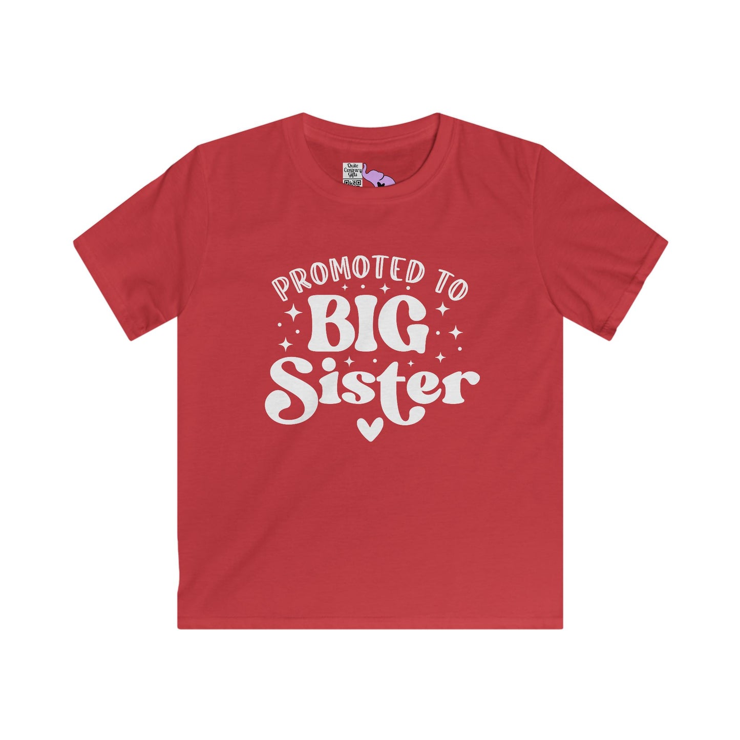 Promoted to Big Sister Youth Softstyle Tee