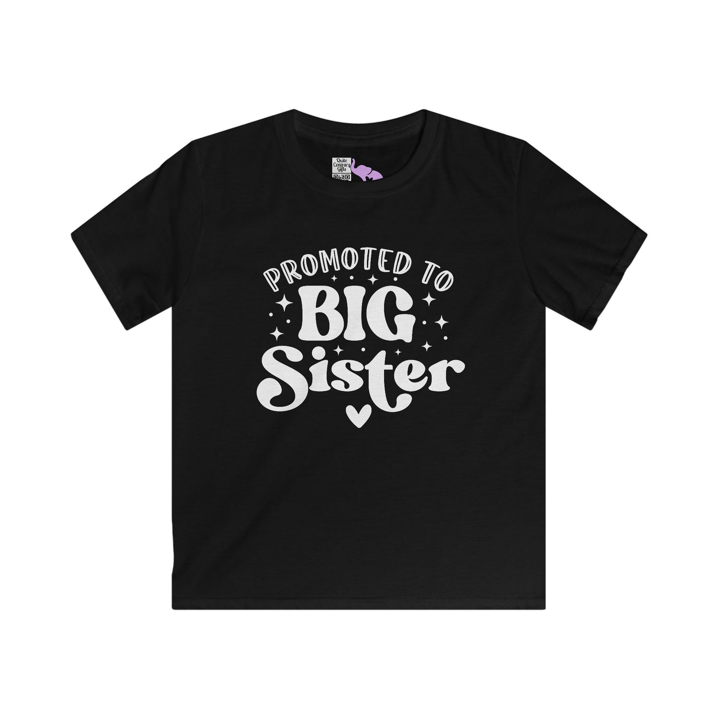 Promoted to Big Sister Youth Softstyle Tee