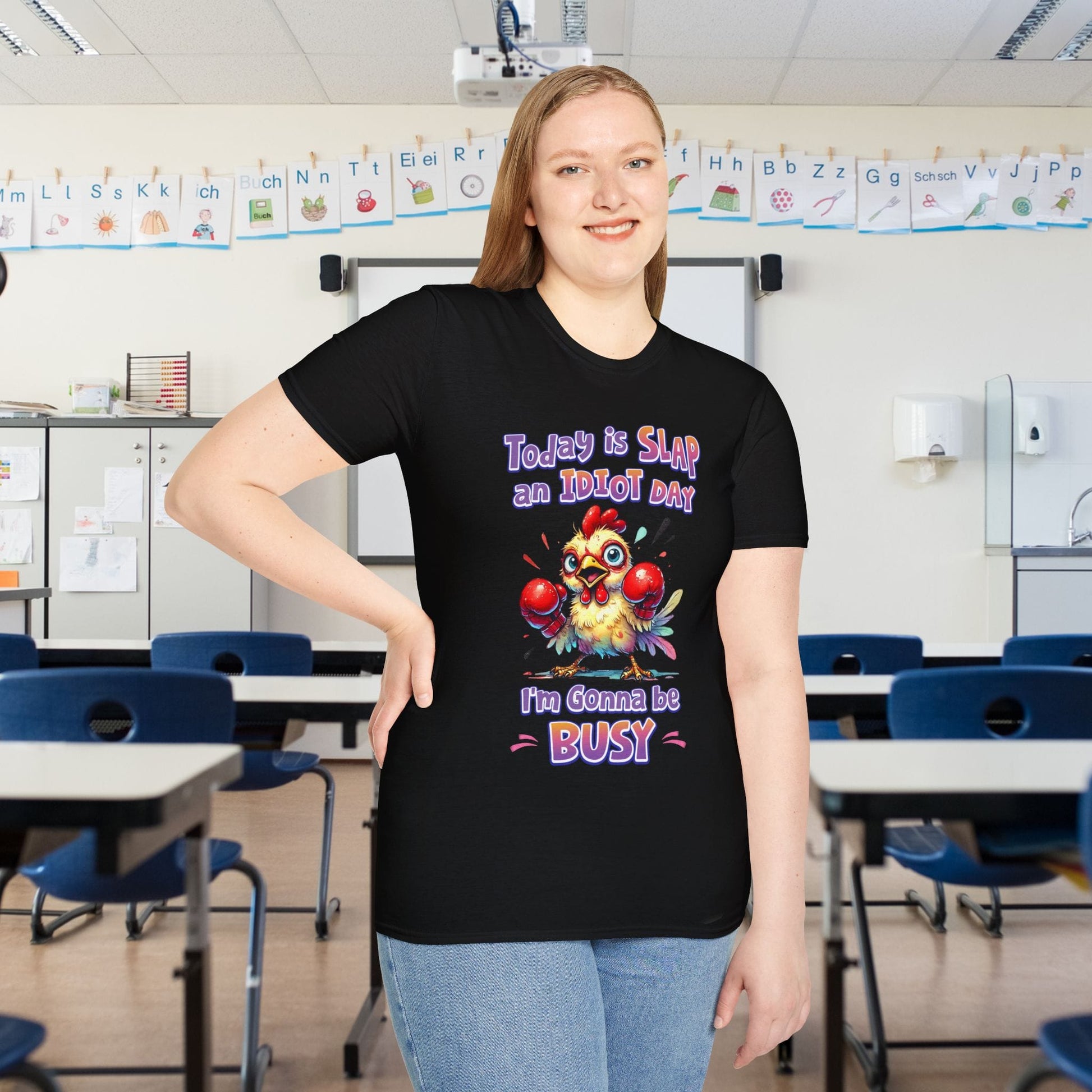 Today is Slap an Idiot Day I'm Gonna Be Busy Adult T-shirt