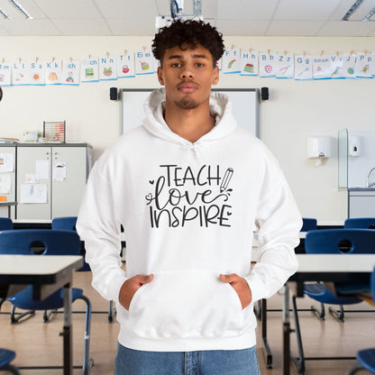 Teach Love Inspire Heavy Blend™ Hooded Sweatshirt