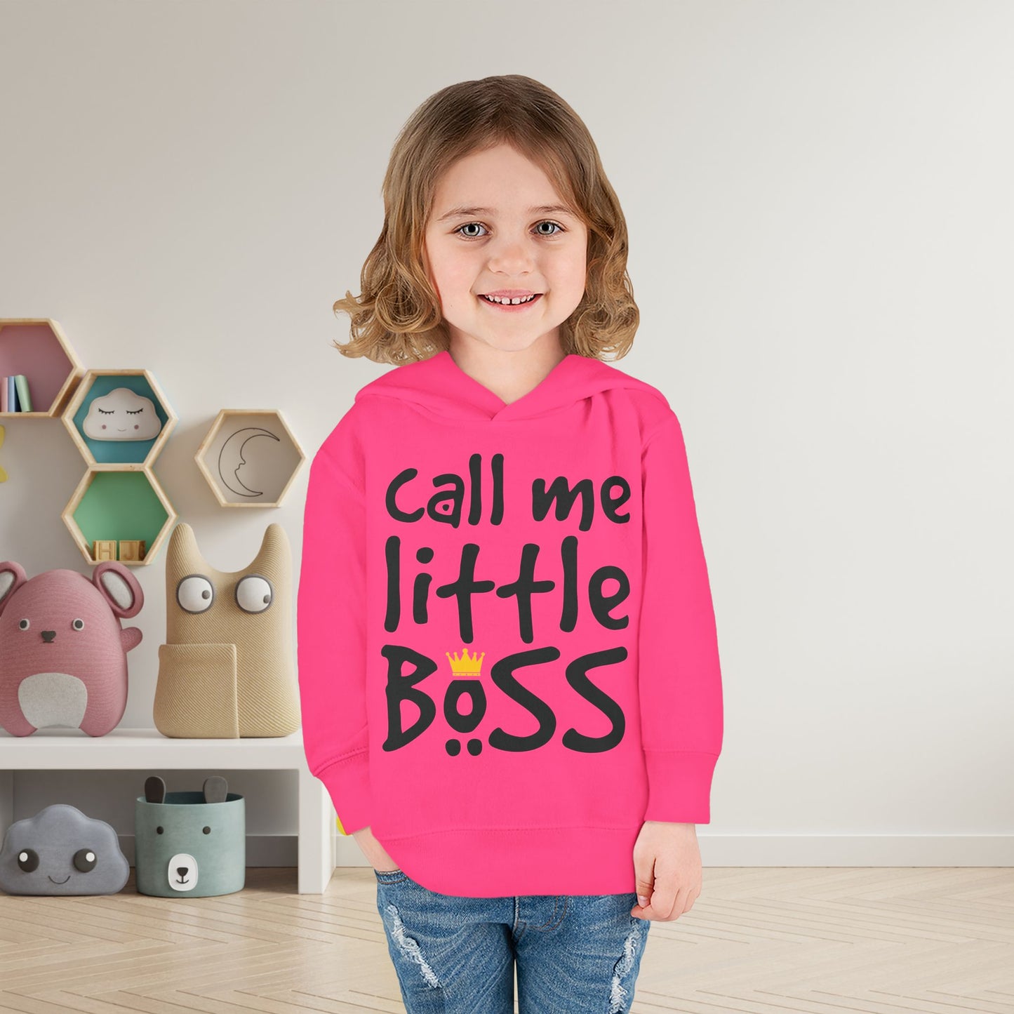 Call Me Little Boss Toddler Hoodie
