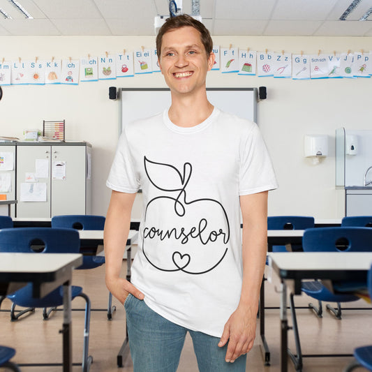 Counselor (w/Apple) Adult T-shirt