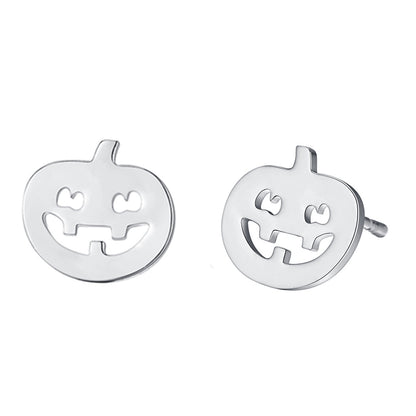 Pumpkin-Themed Earrings & Necklaces – Gold or Silver