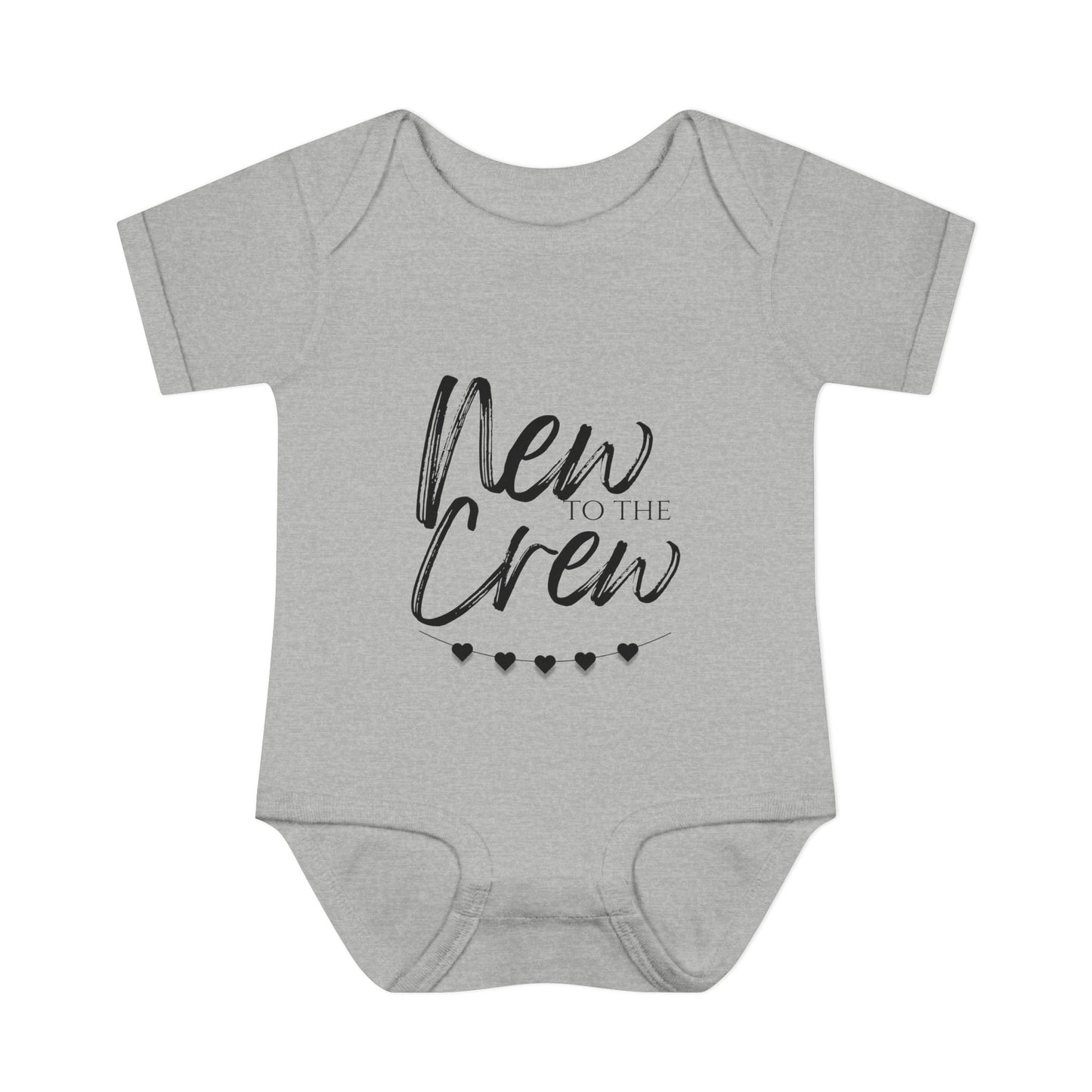New To The Crew Infant Baby Rib Bodysuit