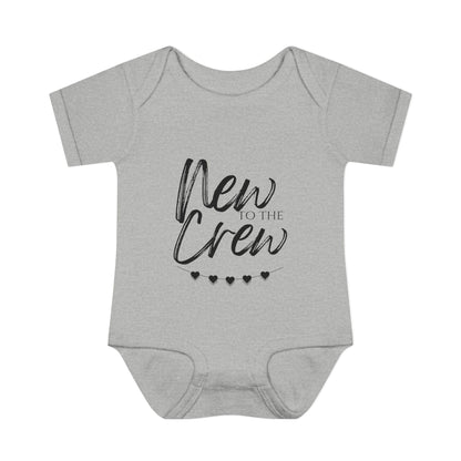 New To The Crew Infant Baby Rib Bodysuit