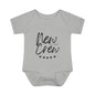 New To The Crew Infant Baby Rib Bodysuit