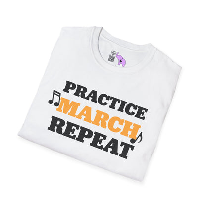 ""Practice March Repeat Adult T-shirt