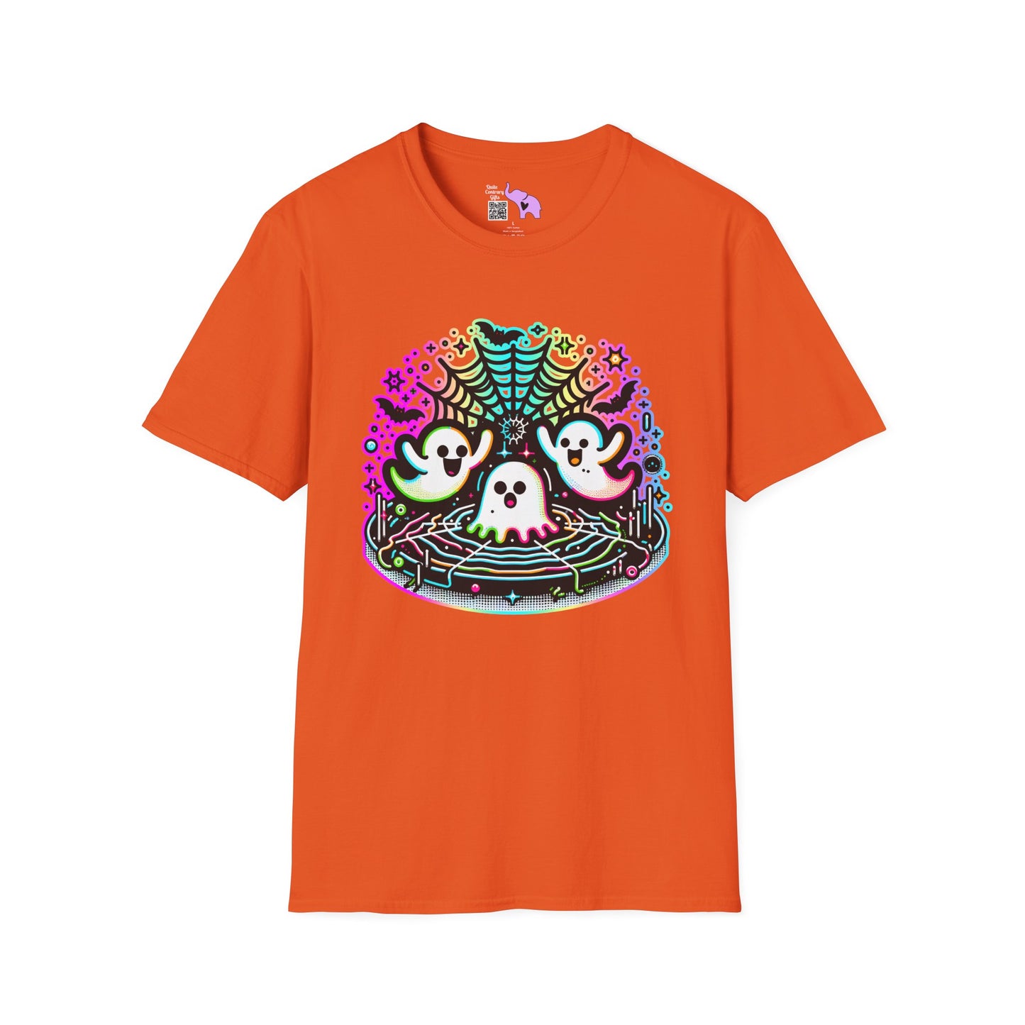 Neon Boo Adult T-shirt