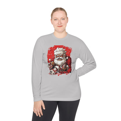 Angry Santa Adult Long Sleeve Tee