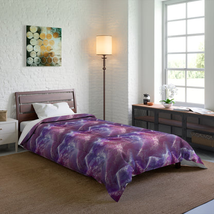 Blush Orchid Sheer & Lace Basic Bedding Set