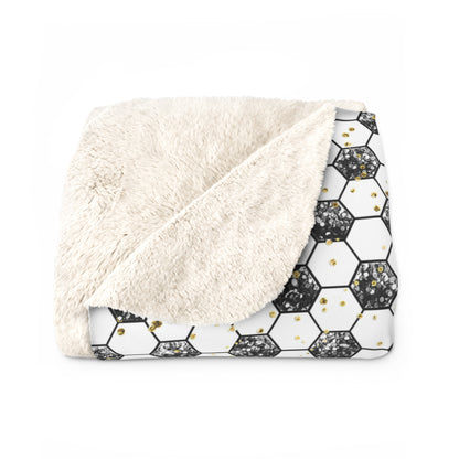 Soccer Gold Rush Fleece Blanket