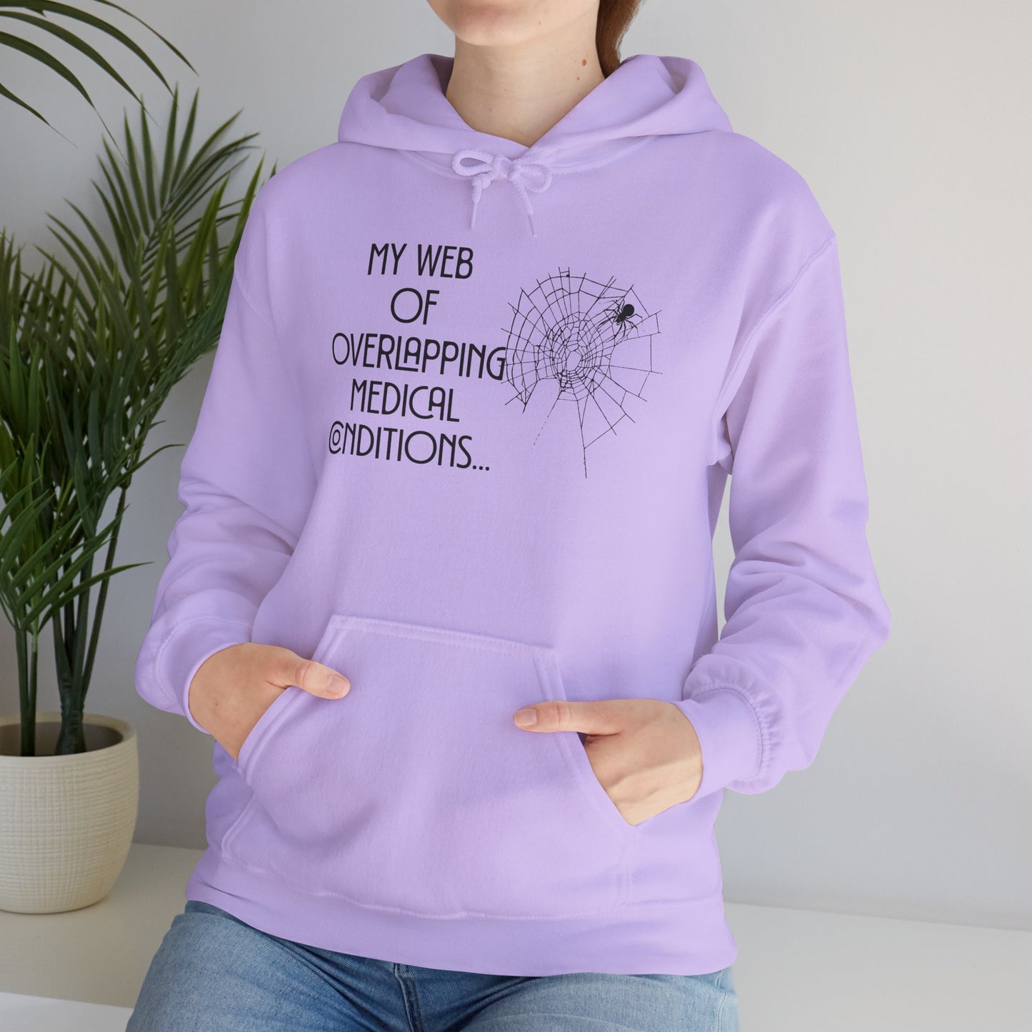 My Web of Overlapping Medical Conditions Heavy Blend™ Hooded Sweatshirt