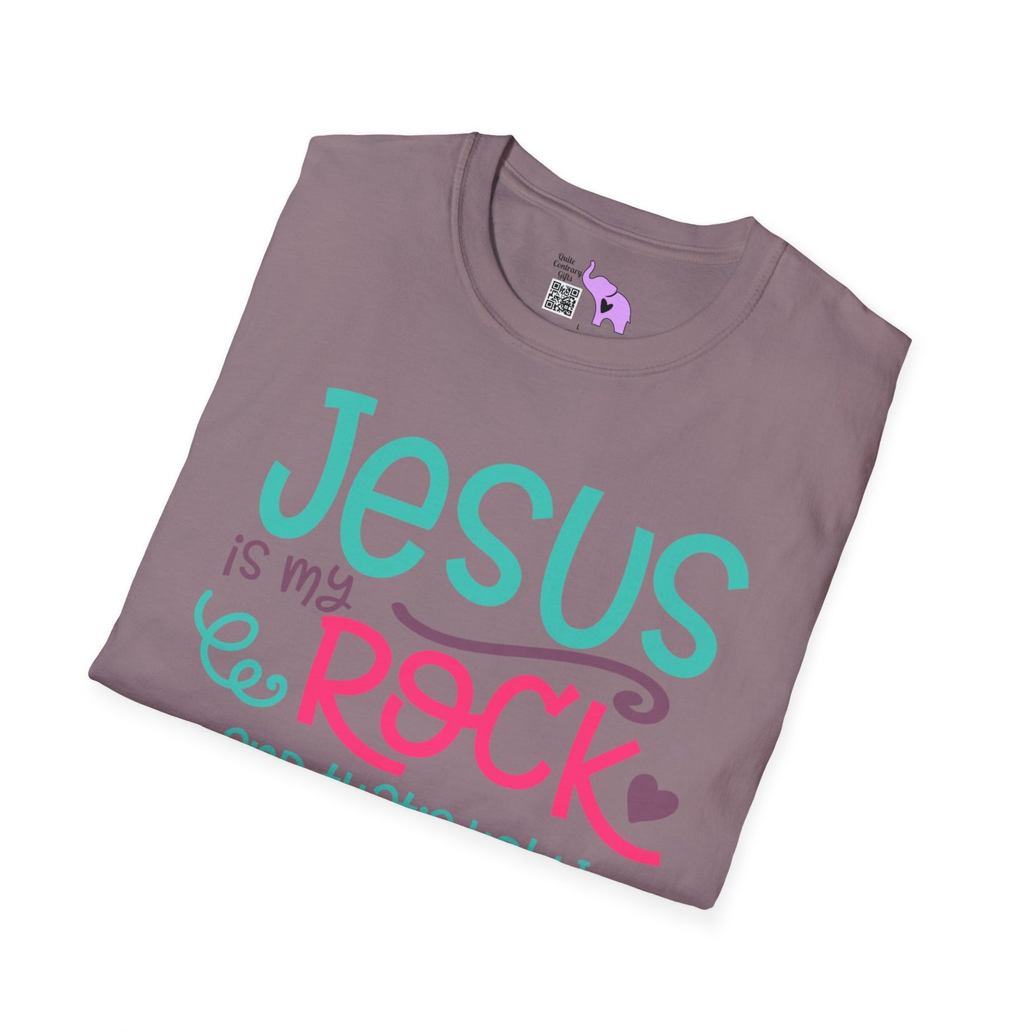 Jesus Is My Rock & That's How I Roll Adult T-shirt