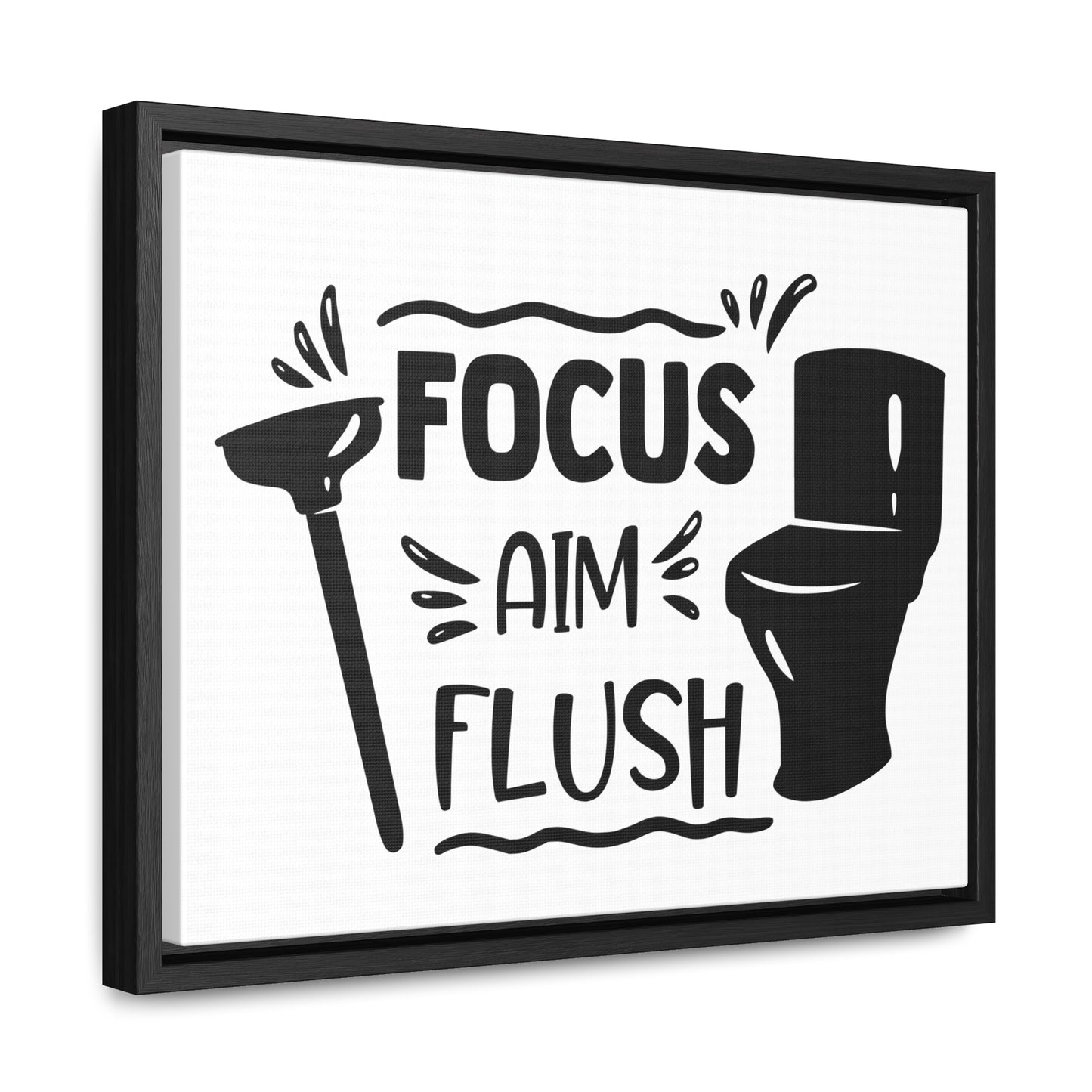 Focus Aim Flush Canvas Wraps, Horizontal Frame