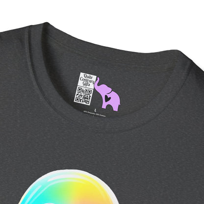 Neon Ghostly Boo Adult T-shirt