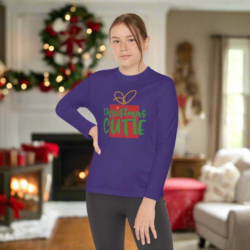 Christmas Cutie Youth Long Sleeve Tee