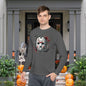 Creepy Killer Mask Adult Long Sleeve Tee