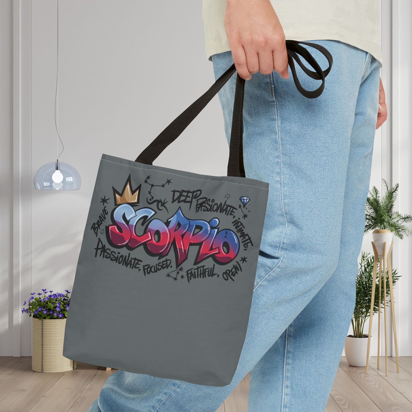 Scorpio Street Art Canvas Tote Bag