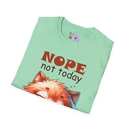 Nope Not Today; Not Tomorrow Either (Cat) Adult T-shirt