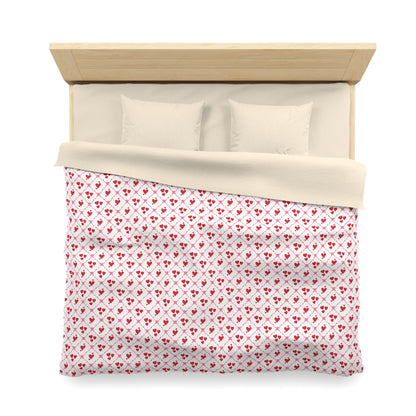 Cupid’s Lattice Microfiber Duvet Cover
