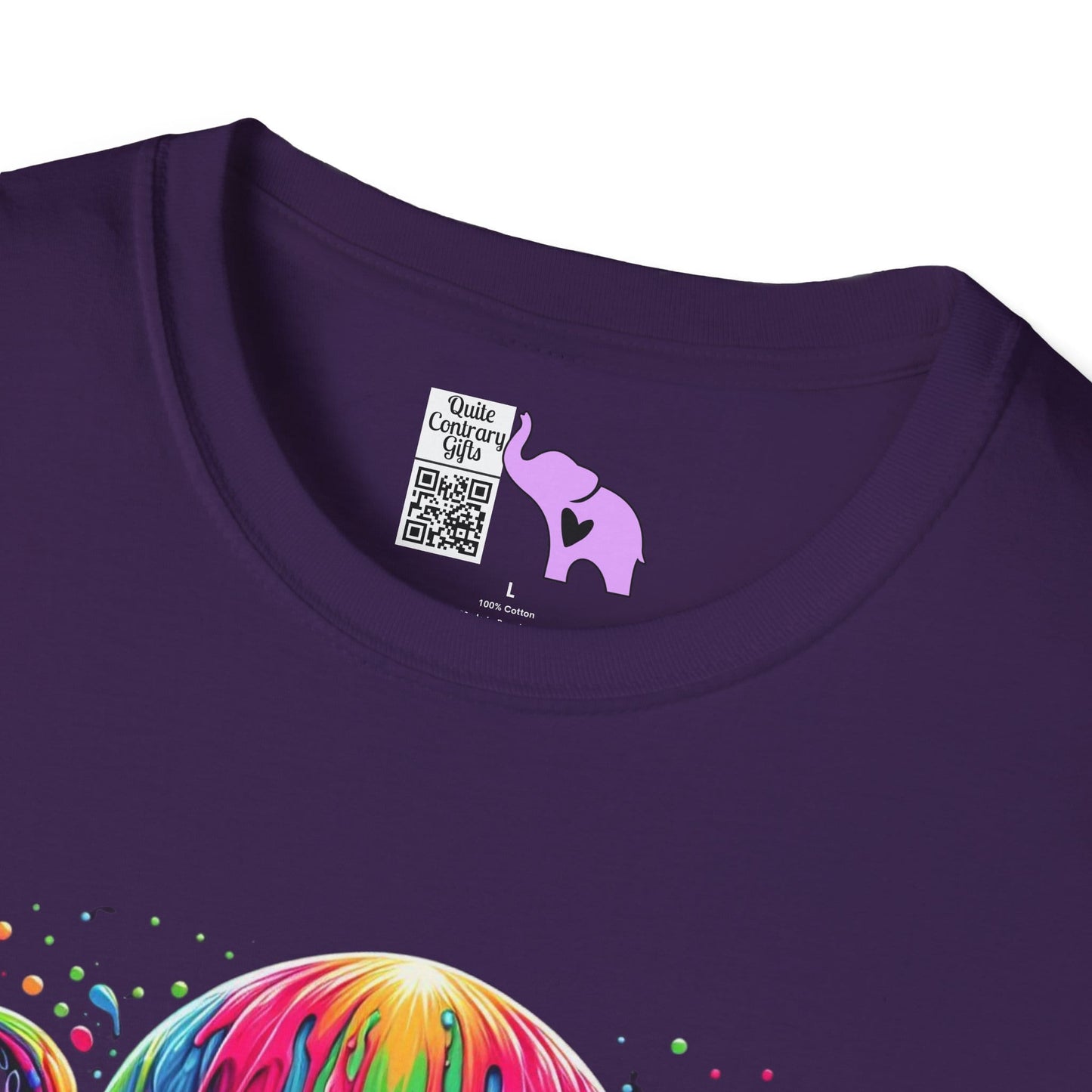 Colorful Skeleton Octopus Adult T-shirt