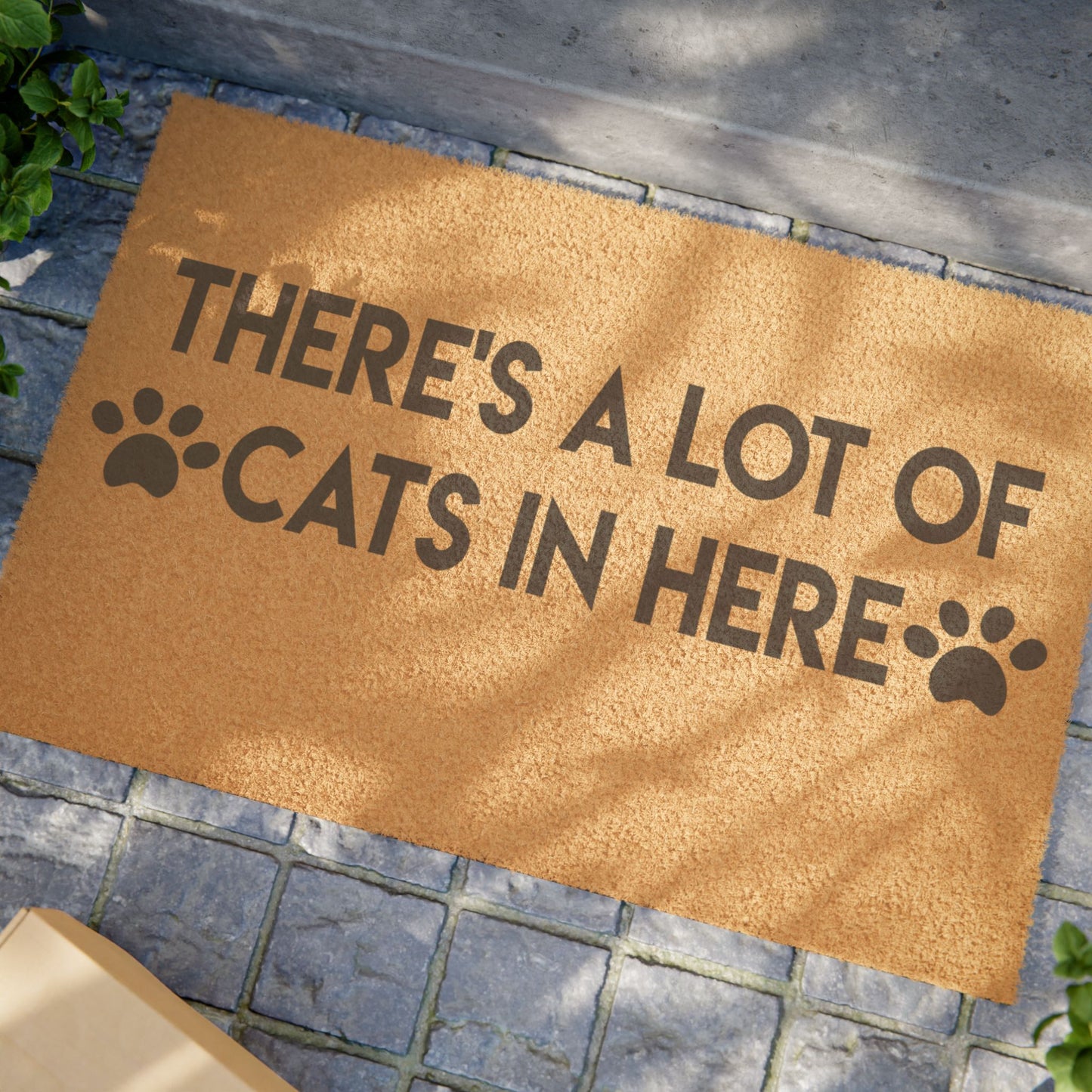 There's A Lot of Cats In Here Coconut Fiber Doormat