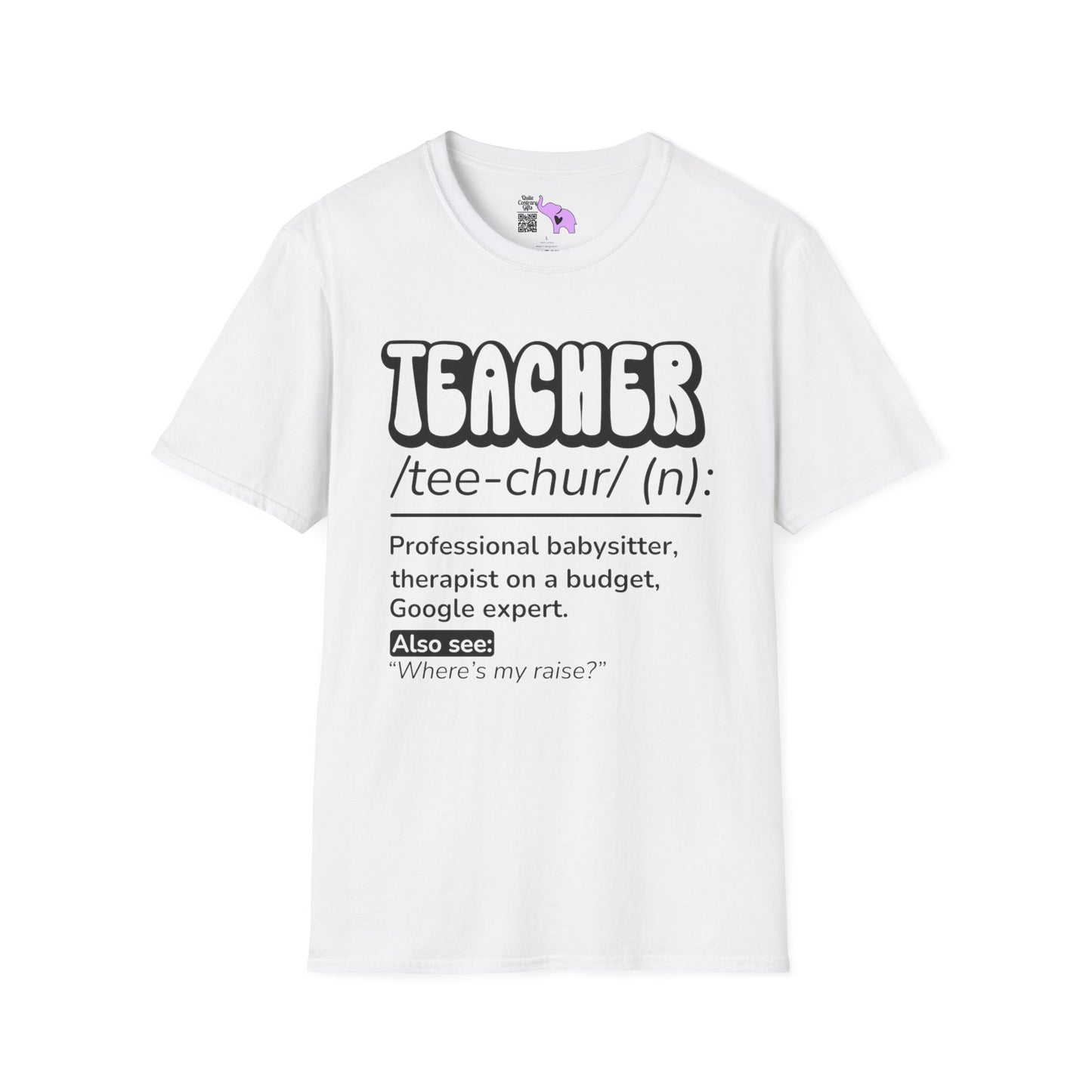Teacher Definition, Professional Babysitter, Therapist on a Budget, Google Expert Adult T-shirt
