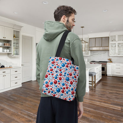 Freedom Dots Canvas Tote Bag