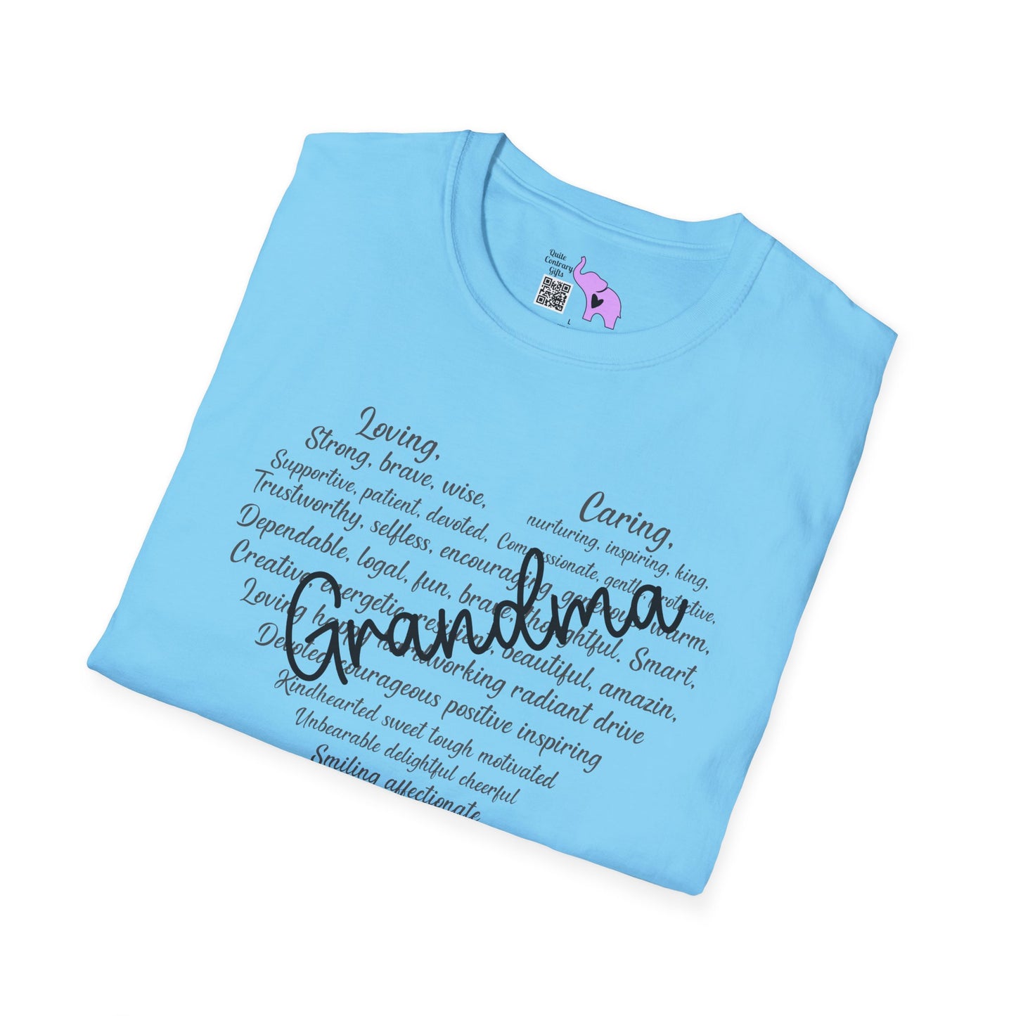 Grandma Descriptive Words Adult T-shirt