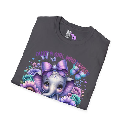 Just A Girl Who Loves Elephants Adult T-shirt