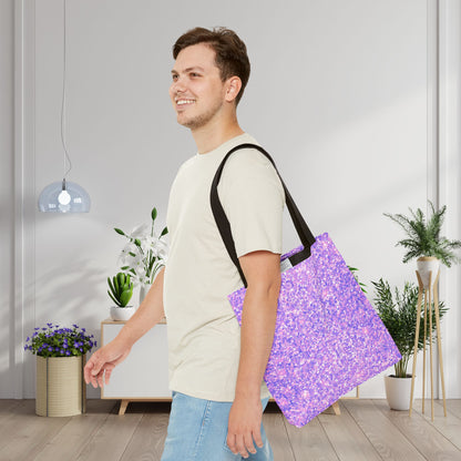 Lavender Crystal Canvas Tote Bag