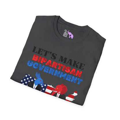 Let's Make Bipartisan Government Cool Again Again Adult T-shirt
