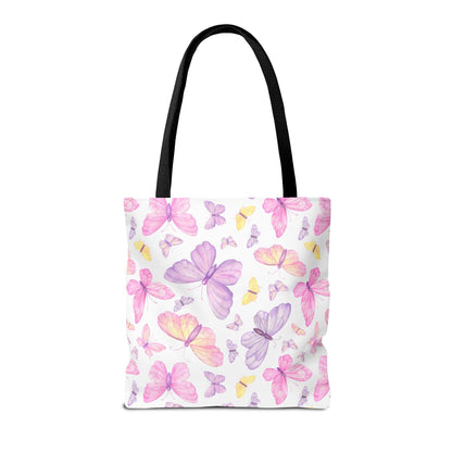 Pastel Butterfly Dreams Canvas Tote Bag