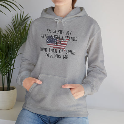 I'm Sorry My Patriotism Offends You... Heavy Blend™ Hooded Sweatshirt