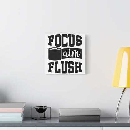 Focus Aim Flush Canvas Art
