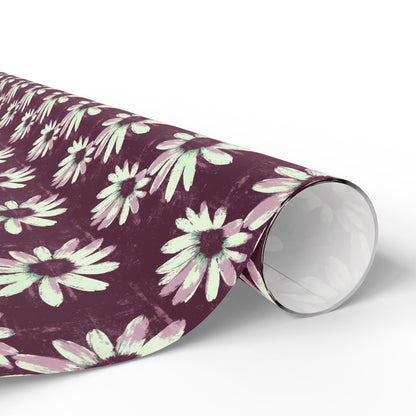 Purple Tide Petals Wrapping Paper